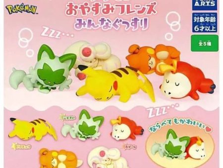 Pokemon Good Night Friends Everyone Sleeps Figure All 5 Types Capsule Toy JAPAN Online Sale