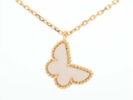 Van Cleef & Arpels Sweet Papillon Mother of Pearl MOP Necklace Cheap