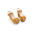 Prada Wedges Suede Yellow Fashion