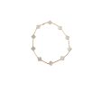 Van Cleef & Arpels Vintage Alhambra 10 Motif White Mother Of Pearl Necklace For Cheap