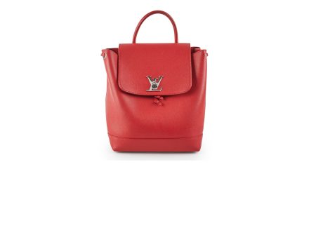 Louis Vuitton Lock Me Backpack Red Online