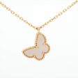 Van Cleef & Arpels Sweet Papillon Mother of Pearl MOP Necklace Cheap