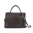 Hermes Kelly 35 Clemence Chocolate Square O Stamp on Sale