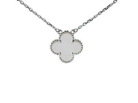 Van Cleef & Arpels VCA Vintage Alhambra Pendant Necklace White MOP Hot on Sale