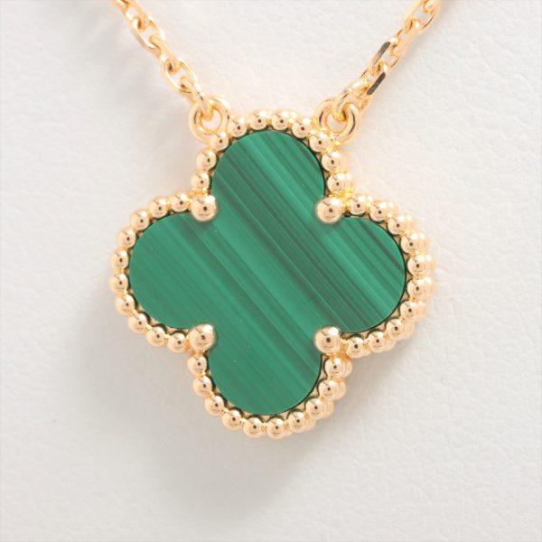 Van Cleef & Arpels Vintage Alhambra Malachite Necklace 2024 on Sale