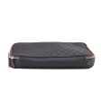 Chanel Quilted Laptop Zipper Case Black For Sale