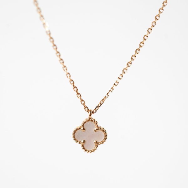 Van Cleef and Arpels Sweet Alhambra Mother of Pearl MOP Necklace Online Hot Sale