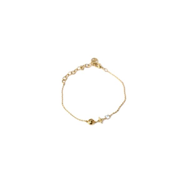 Louis Vuitton Petite Louis Bracelet Costume Jewellery Fashion