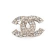 Chanel Crystal CC Brooch Large Discount