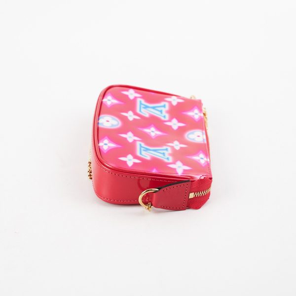 Louis Vuitton Mini Pochette Vernis Pink Fashion