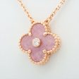 Van Cleef & Arpels Vintage Alhambra Rhodonite Diamond Necklace Holiday Limited Edition 2021 For Cheap