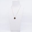 Van Cleef & Arpels Vintage Alhambra Diamond Onyx 2016 Holiday Necklace For Discount