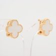 Van Cleef & Arpels Vintage Alhambra Mother of Pearl MOP Earrings Fashion