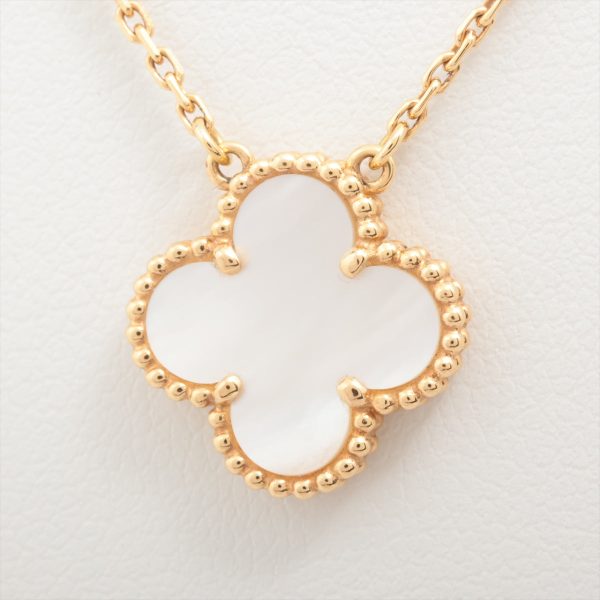 Van Cleef & Arpels Vintage Alhambra Mother of Pearl MOP Necklace Online now