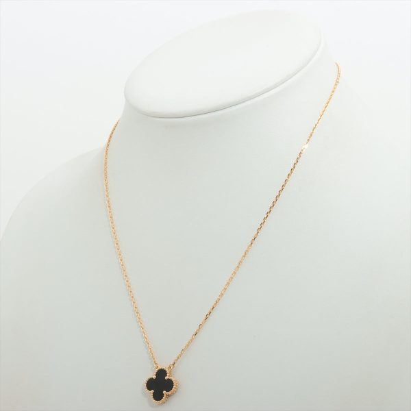 Van Cleef & Arpels Vintage Alhambra Onyx Necklace 2022 Online