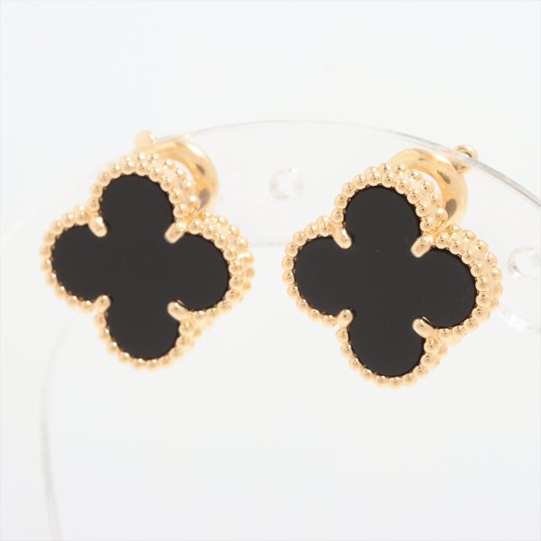 Van Cleef & Arpels Vintage Alhambra Onyx Earrings 2022 Online Sale