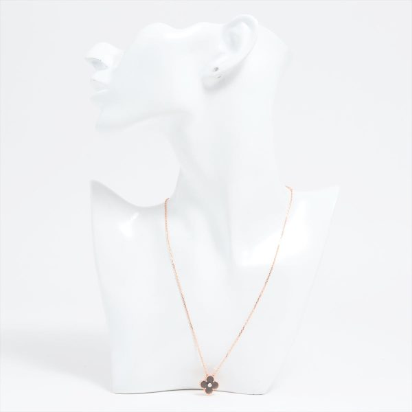 Van Cleef & Arpels Vintage Alhambra Limited Edition 2022 Holiday Obsidian Diamond Necklace Online Sale