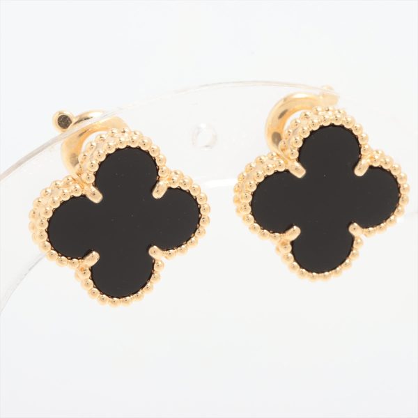 Van Cleef & Arpels Vintage Alhambra Onyx Earrings 2022 Online Sale