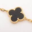 Van Cleef & Arpels Vintage Alhambra 5P Onyx Bracelet Online