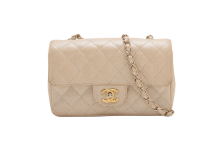 8 7 DOTD- Chanel Mini Rectangular Iridescent Beige Crossbody Bag - 16 series Supply