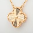 Van Cleef & Arpels Vintage Alhambra Guilloche Necklace Yellow Gold 2023 For Cheap