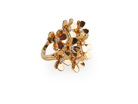 Van Cleef & Arpels VCA Frivole Ring 8 Flowers Size 51 2023 RRP17K Hot on Sale