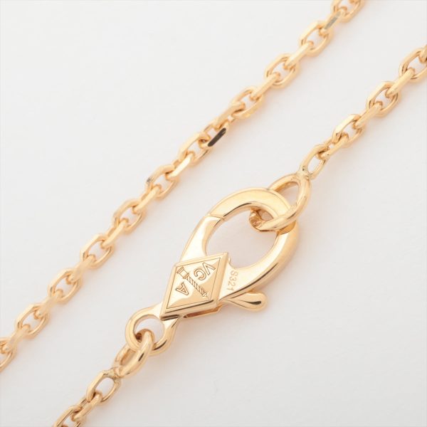 Van Cleef & Arpels Vintage Alhambra Guilloche Necklace Yellow Gold 2023 For Cheap