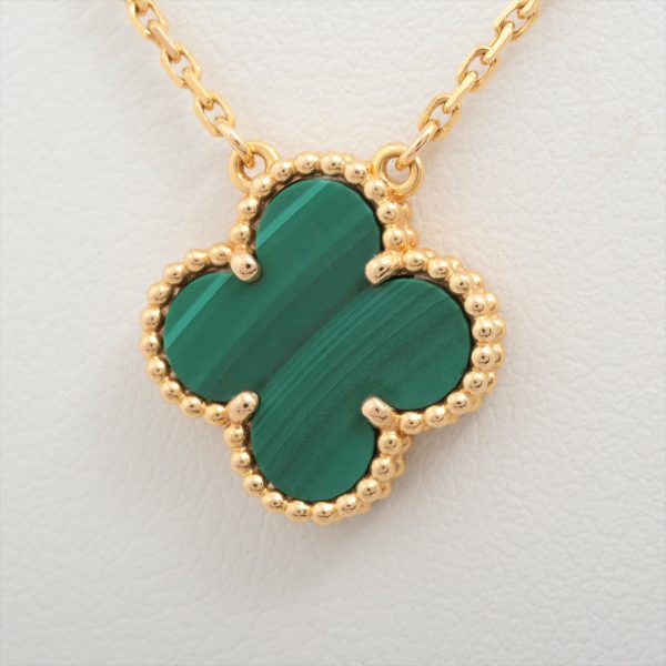 Van Cleef & Arpels Vintage Alhambra Malachite Necklace 2021 For Cheap