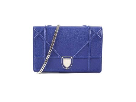 4 7 DOTD - Dior Diorama Wallet On Chain WOC Blue Bag Supply