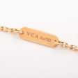 Van Cleef & Arpels Vintage Alhambra Pink Porcelain Sable diamond Necklace on Sale