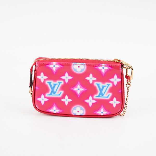 Louis Vuitton Mini Pochette Vernis Pink Fashion