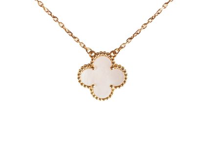 Van Cleef & Arpels VCA Vintage Alhambra Mother of Pearl MOP Necklace Online Sale