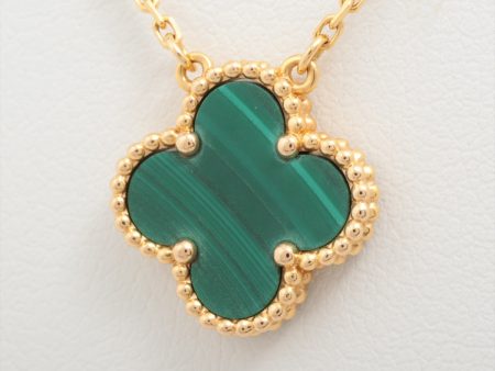 Van Cleef & Arpels Vintage Alhambra Malachite Necklace 2021 For Cheap