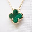 Van Cleef & Arpels Vintage Alhambra Malachite Necklace on Sale