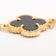 Van Cleef & Arpels Vintage Alhambra 5P Onyx Bracelet Online