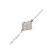 Van Cleef and Arpels Sweet Alhambra 1 Motif Diamond  Bracelet Supply