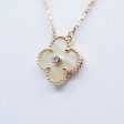 Van Cleef & Arpels Vintage Alhambra Gold Mother of Pearl Holiday Pendant 2018 Cheap